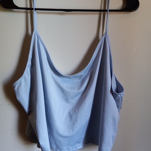 💜5 for 20$💜 SHEIN Baby Blue Crop Tank Top - Picture 2 of 4